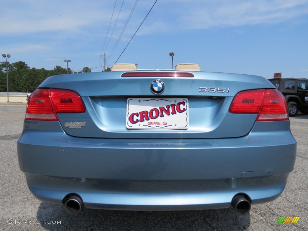 2008 3 Series 335i Convertible - Atlantic Blue Metallic / Cream Beige photo #6