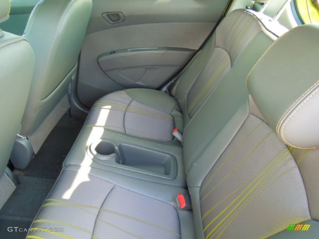 Green/Green Interior 2013 Chevrolet Spark LT Photo #71331618