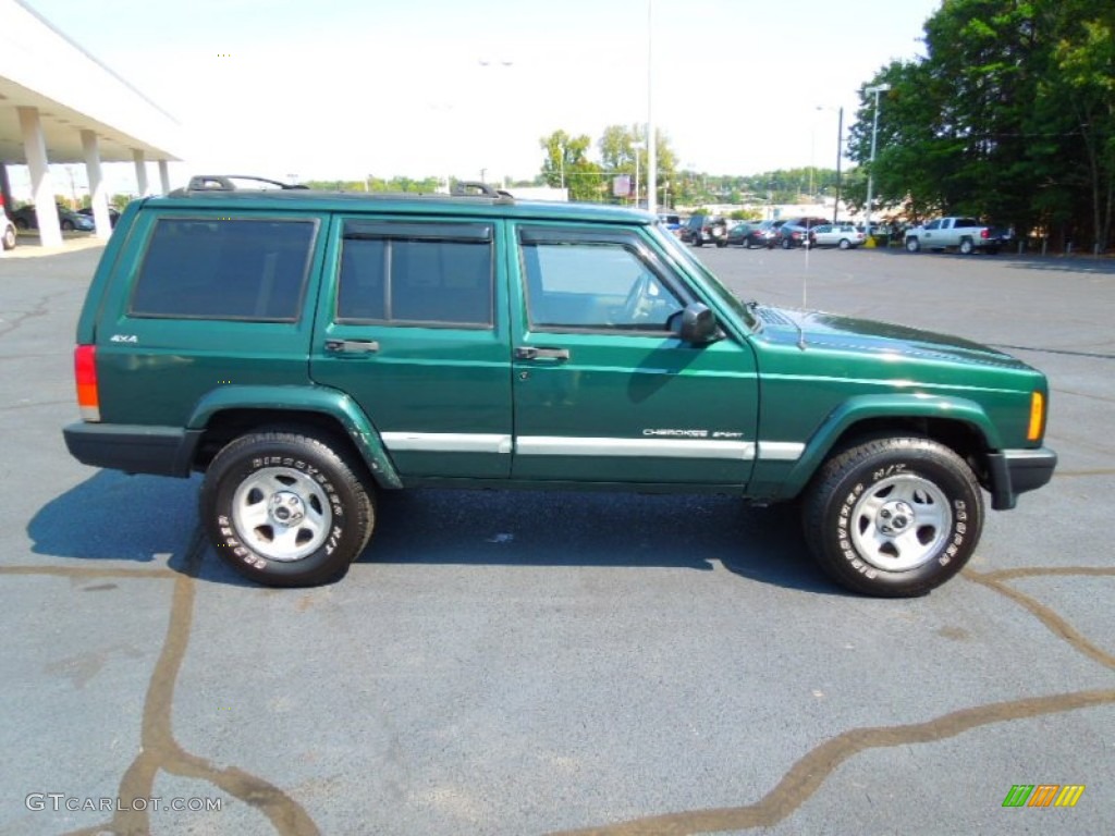 Forest Green Pearl 1999 Jeep Cherokee Sport 4x4 Exterior Photo #71331708