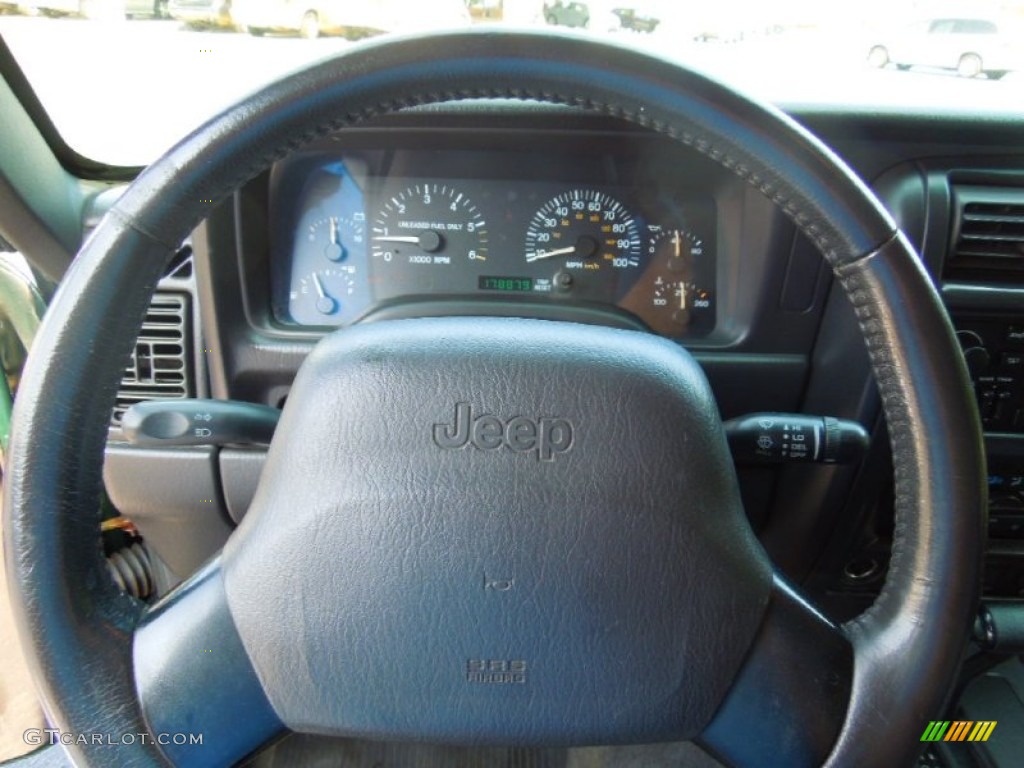 1999 Jeep Cherokee Sport 4x4 Agate Steering Wheel Photo #71331762