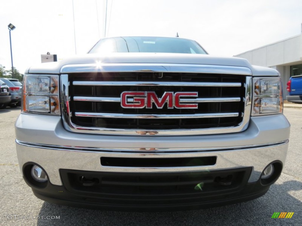 2013 Sierra 1500 SLE Crew Cab 4x4 - Quicksilver Metallic / Light Titanium/Dark Titanium photo #2