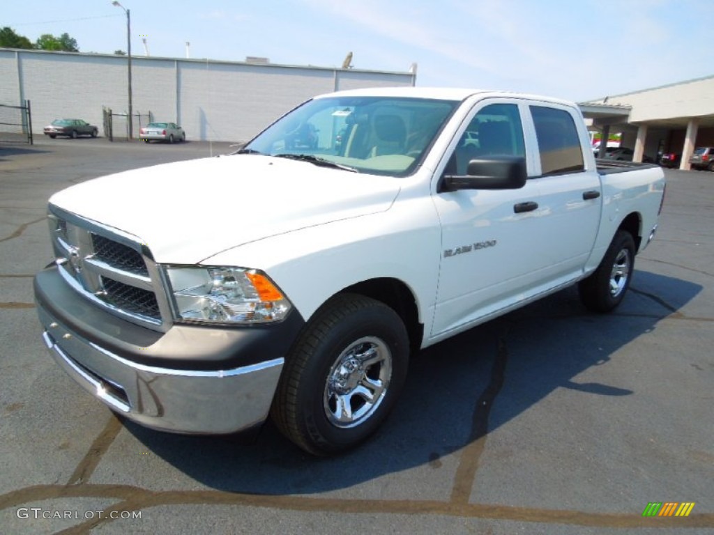 2012 Ram 1500 ST Crew Cab - Bright White / Dark Slate Gray/Medium Graystone photo #2