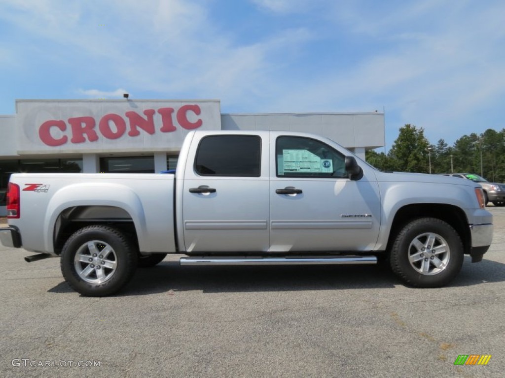 2013 Sierra 1500 SLE Crew Cab 4x4 - Quicksilver Metallic / Light Titanium/Dark Titanium photo #8