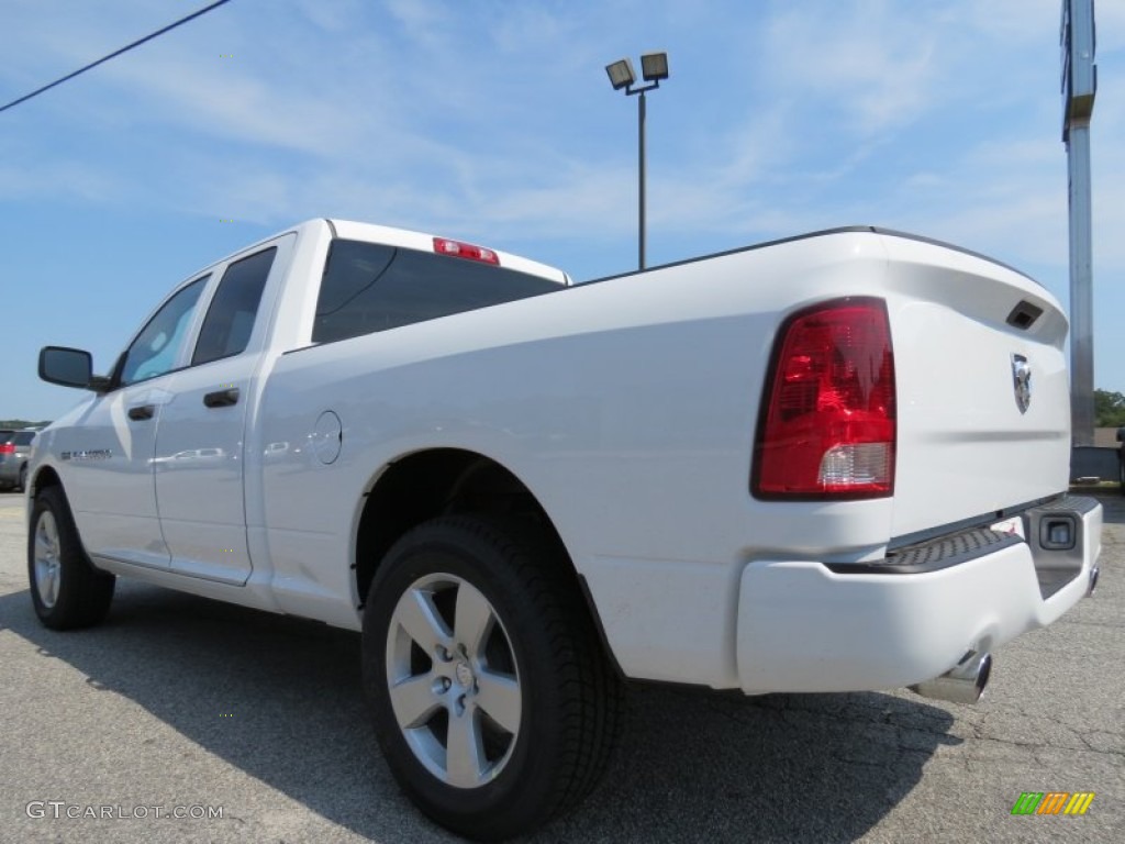 2012 Ram 1500 Express Quad Cab - Bright White / Dark Slate Gray/Medium Graystone photo #5