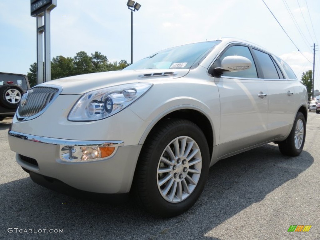 2012 Enclave FWD - White Diamond Tricoat / Cashmere photo #3