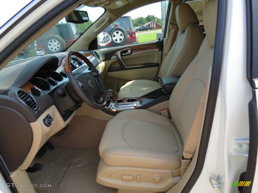 2012 Enclave FWD - White Diamond Tricoat / Cashmere photo #10