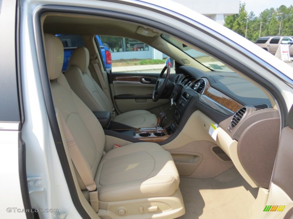 2012 Enclave FWD - White Diamond Tricoat / Cashmere photo #15