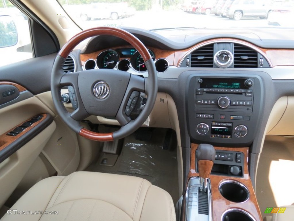 2012 Enclave FWD - White Diamond Tricoat / Cashmere photo #16