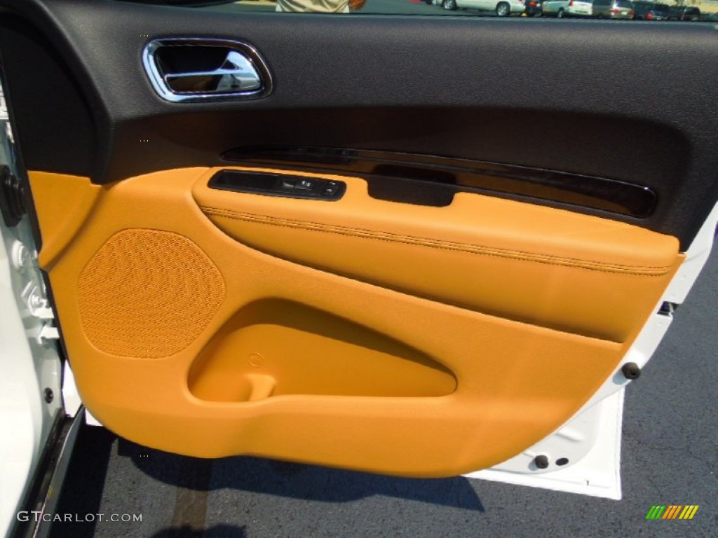 2013 Dodge Durango Citadel AWD Black/Tan Door Panel Photo #71332602