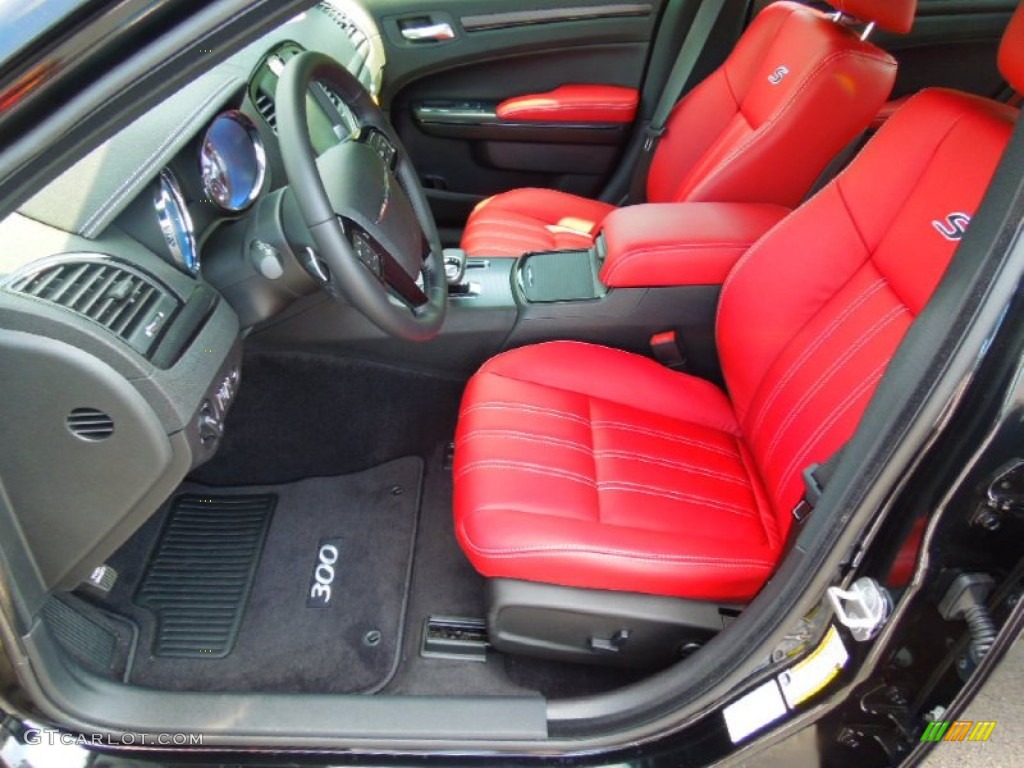 Black/Red Interior 2013 Chrysler 300 S V6 Photo #71332812