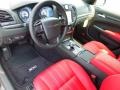 2013 Chrysler 300 Black/Red Interior Prime Interior Photo