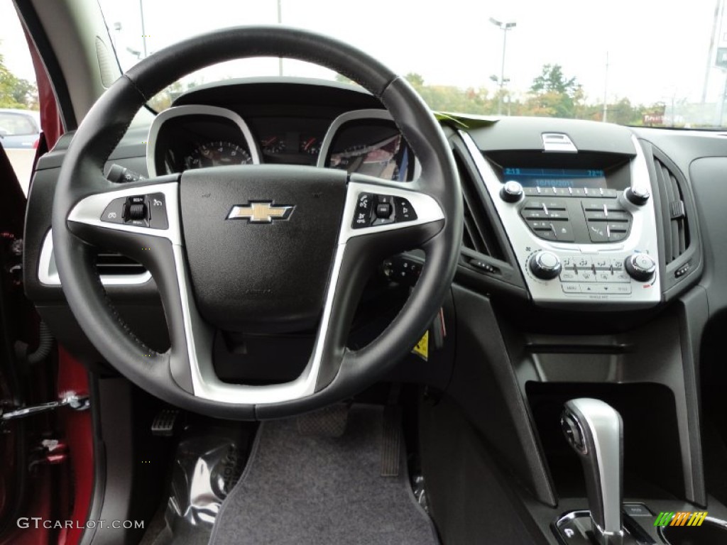 2010 Chevrolet Equinox LT AWD Jet Black Steering Wheel Photo #71333443