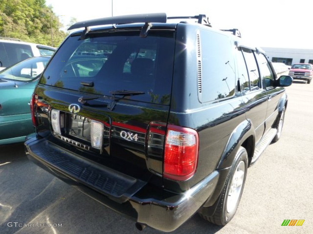 2001 QX4 4x4 - Black Obsidian / Graphite photo #2