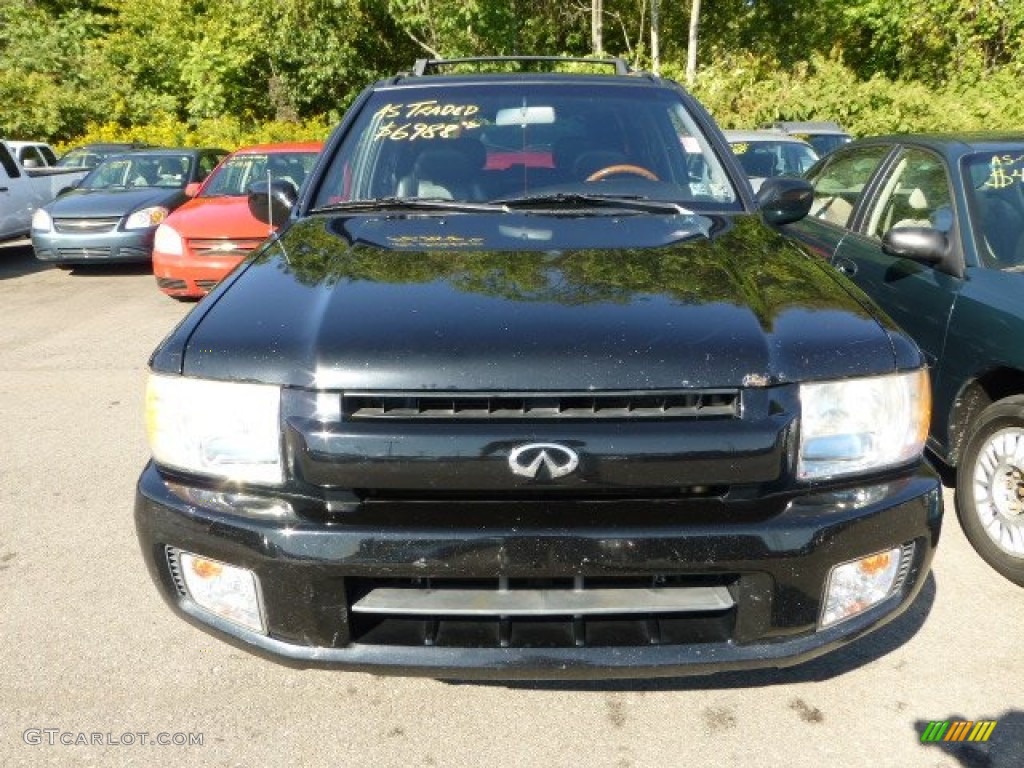 2001 QX4 4x4 - Black Obsidian / Graphite photo #5