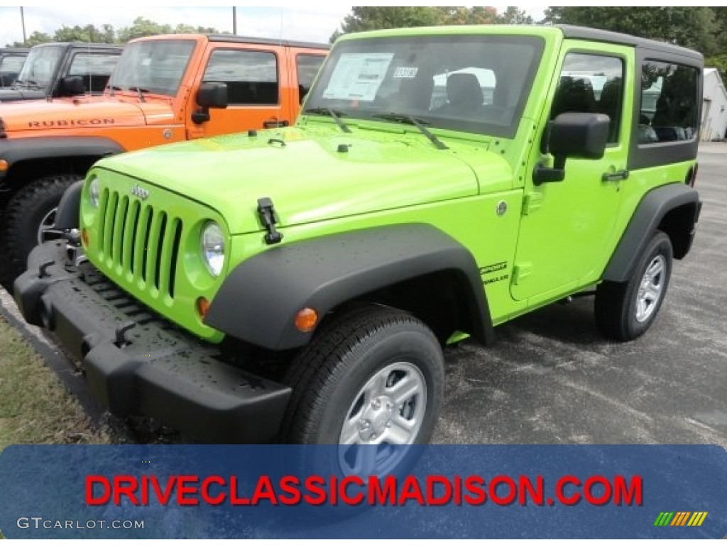 2013 Wrangler Sport 4x4 - Gecko Green / Black photo #1