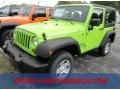 2013 Gecko Green Jeep Wrangler Sport 4x4  photo #1