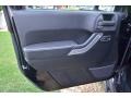 2012 Jeep Wrangler Unlimited Call of Duty: Black Sedosa/Silver French-Accent Interior Door Panel Photo