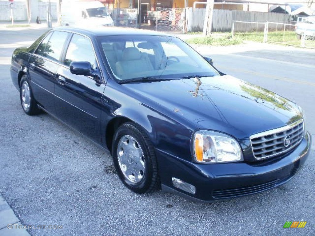 2002 DeVille Sedan - Blue Onyx Metallic / Neutral Shale photo #2