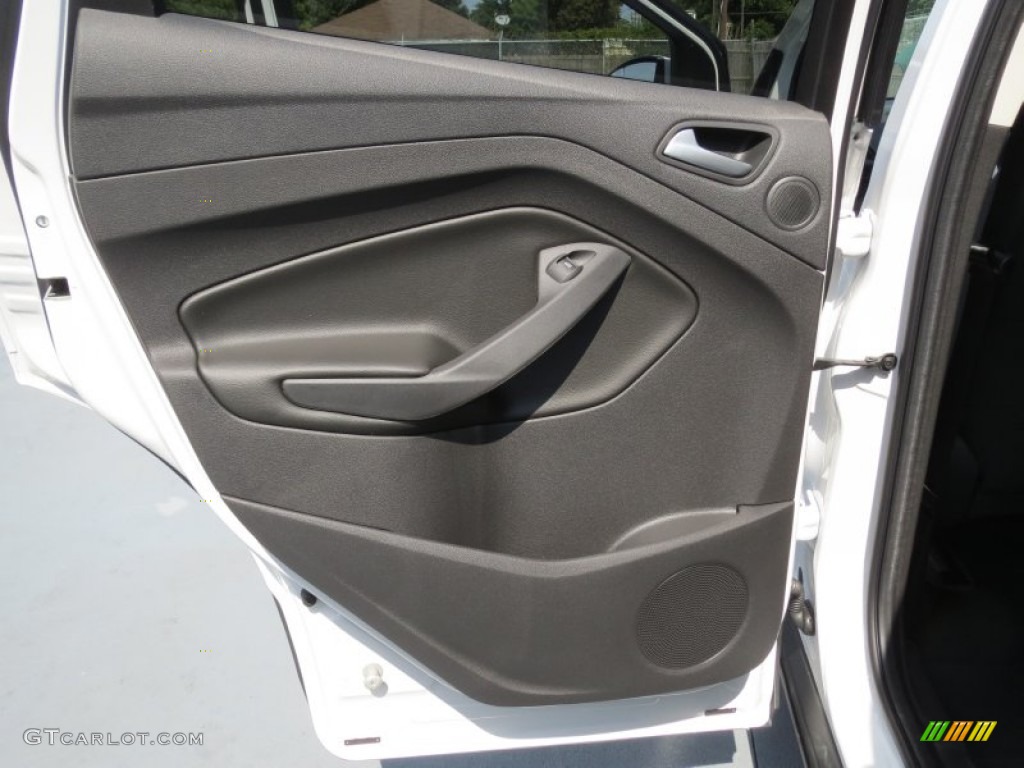 2013 Ford Escape SE 2.0L EcoBoost Charcoal Black Door Panel Photo #71337953