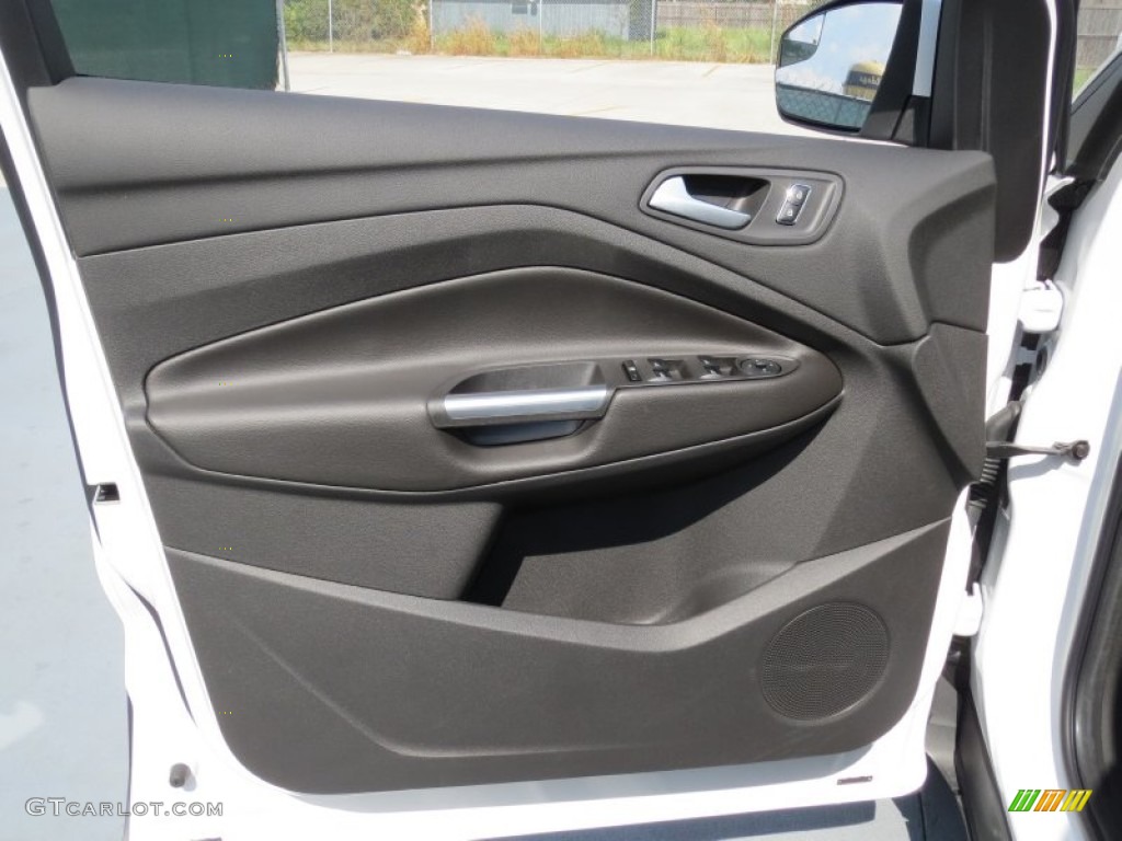 2013 Ford Escape SE 2.0L EcoBoost Charcoal Black Door Panel Photo #71337971