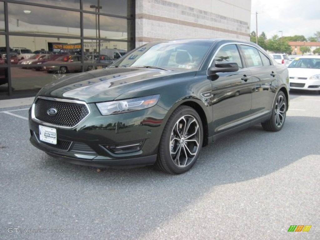 2013 Taurus SHO AWD - Green Gem Metallic / SHO Charcoal Black/Mayan Gray Miko Suede photo #2