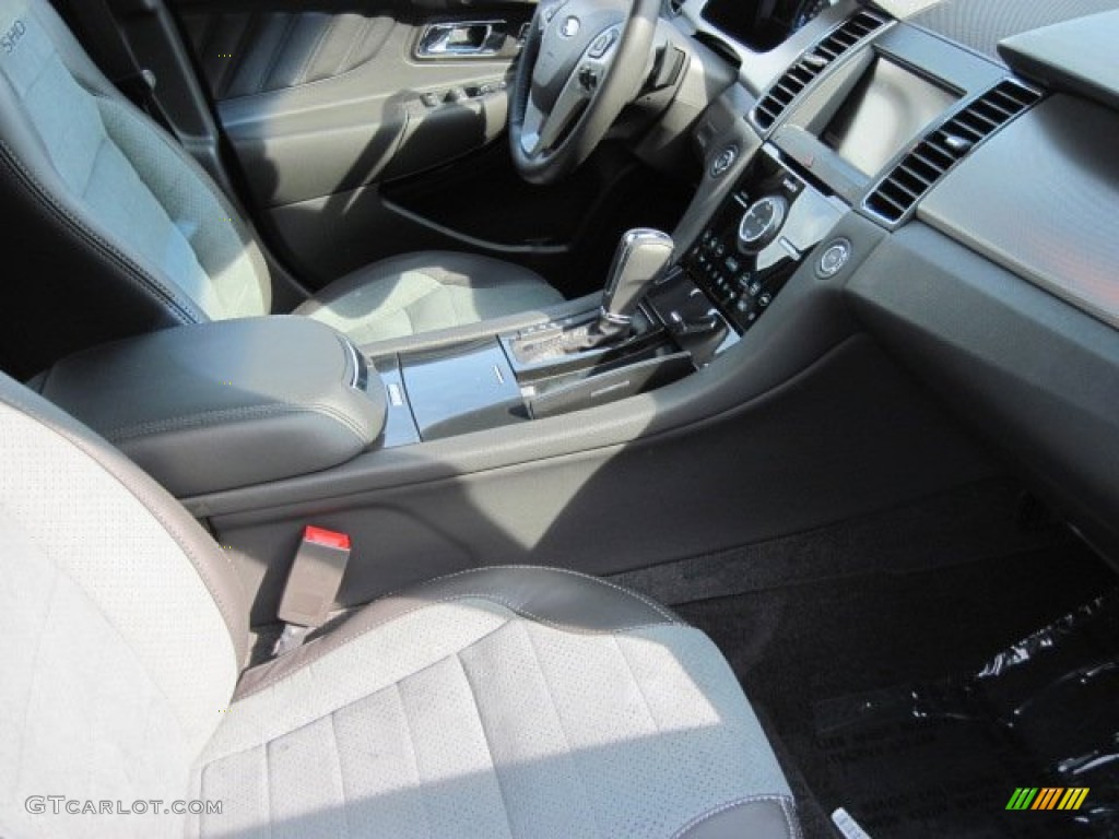 2013 Taurus SHO AWD - Green Gem Metallic / SHO Charcoal Black/Mayan Gray Miko Suede photo #5