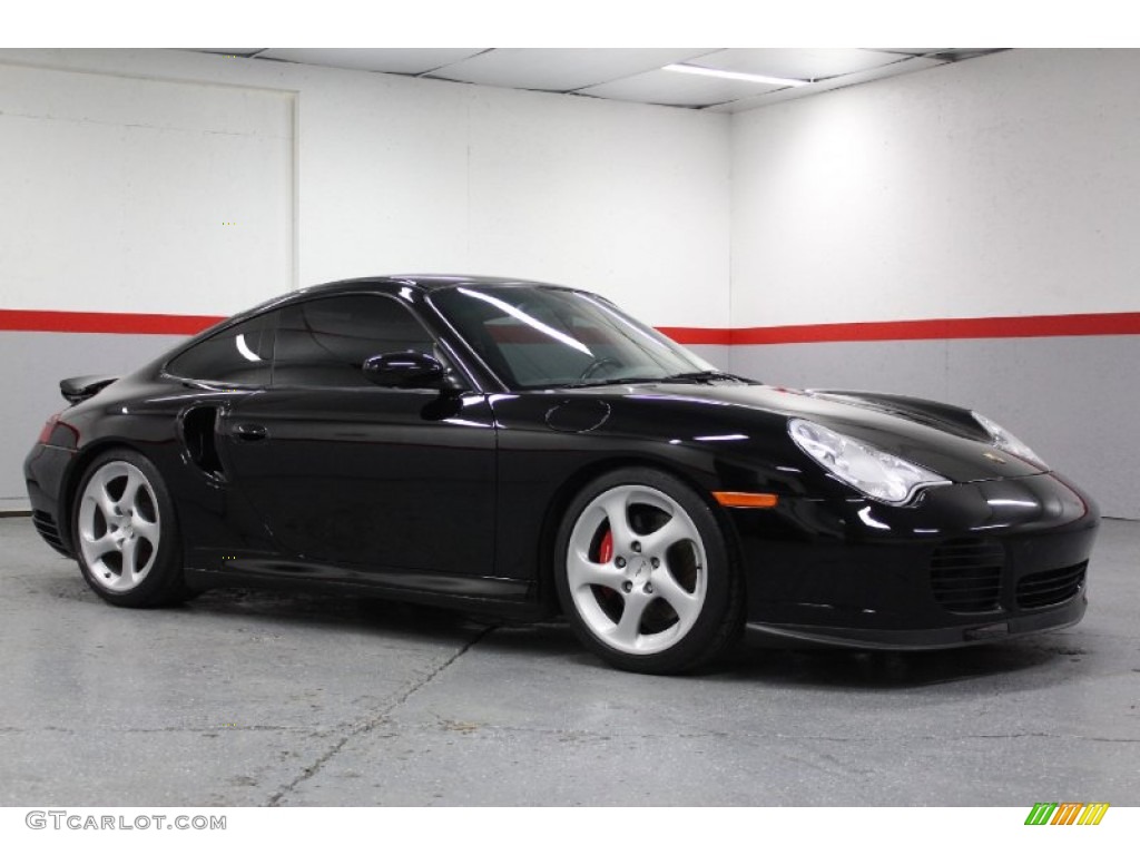 2002 911 Turbo Coupe - Black / Black photo #1