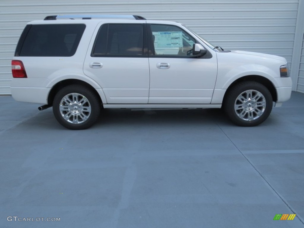 White Platinum Tri-Coat 2013 Ford Expedition Limited Exterior Photo #71338662