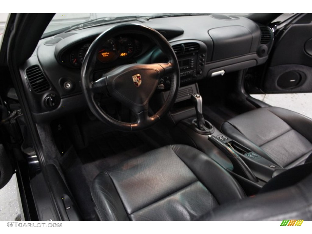 Black Interior 2002 Porsche 911 Turbo Coupe Photo #71339051