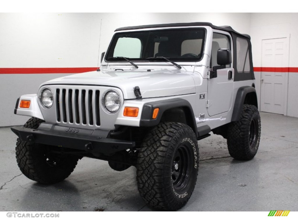 2003 Wrangler X 4x4 - Bright Silver Metallic / Dark Slate Gray photo #7