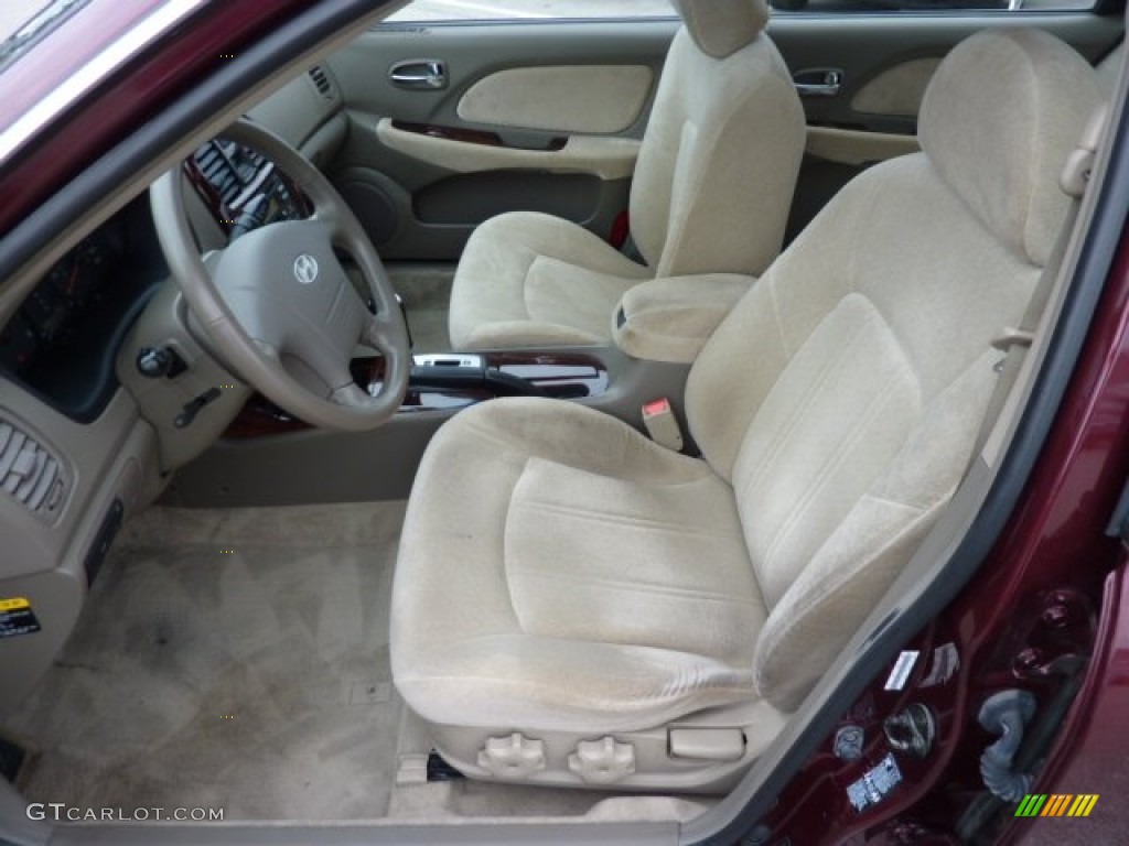 Beige Interior 2005 Hyundai Sonata GLS V6 Photo #71340392
