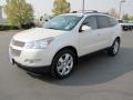 White Diamond Tricoat 2012 Chevrolet Traverse LTZ AWD