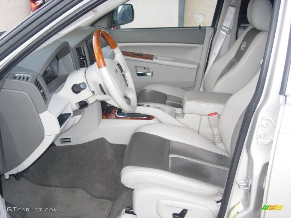 2007 Grand Cherokee Overland 4x4 - Light Graystone Pearl / Dark Khaki/Light Graystone photo #5
