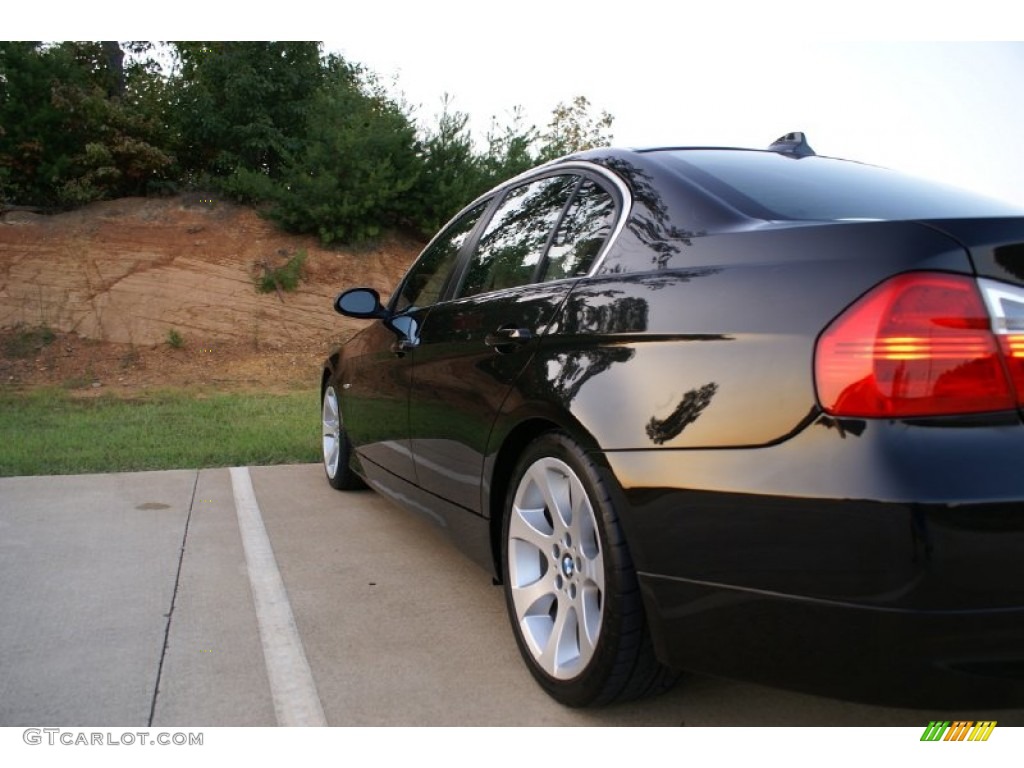 2007 3 Series 335i Sedan - Black Sapphire Metallic / Beige photo #9