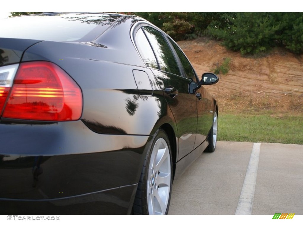 2007 3 Series 335i Sedan - Black Sapphire Metallic / Beige photo #10