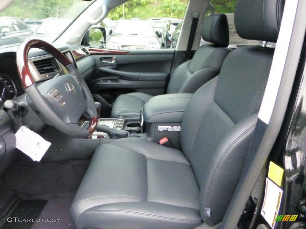 Black/Mahogany Accents Interior 2013 Lexus LX 570 Photo #71343527