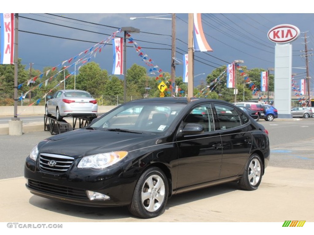 2010 Elantra SE - Ebony Black / Gray photo #1