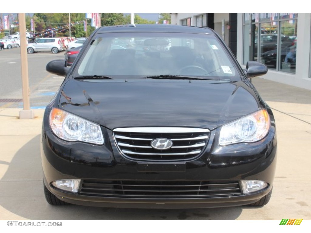 2010 Elantra SE - Ebony Black / Gray photo #2