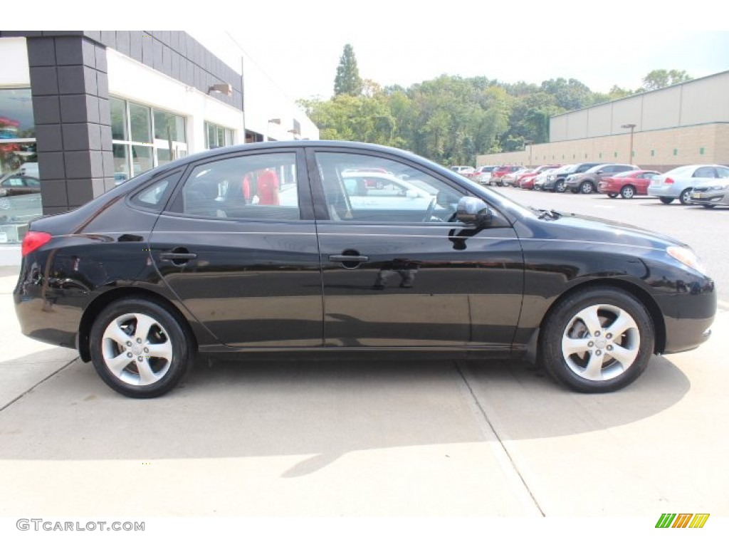 2010 Elantra SE - Ebony Black / Gray photo #4