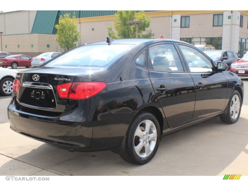 2010 Elantra SE - Ebony Black / Gray photo #5