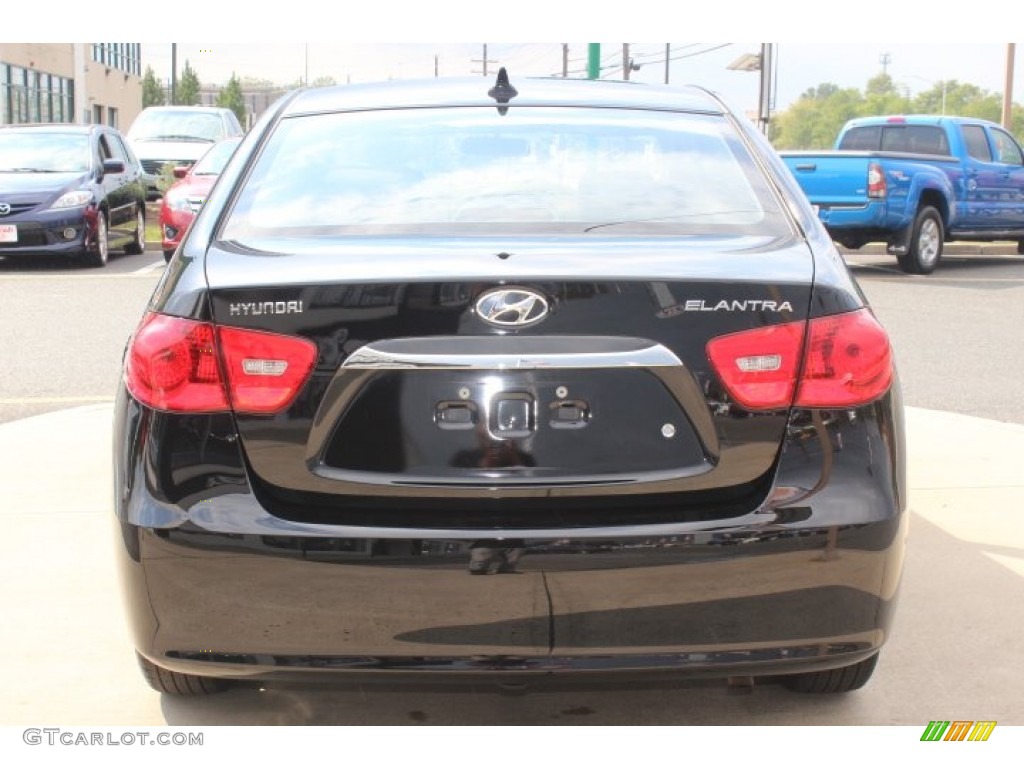 2010 Elantra SE - Ebony Black / Gray photo #6