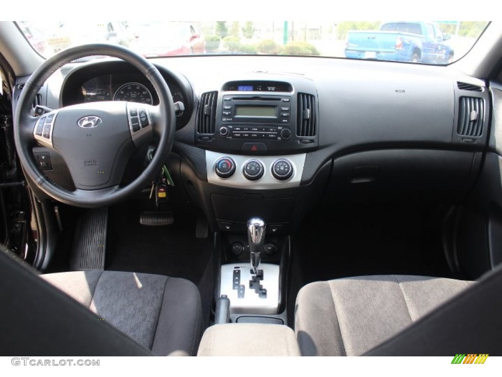 2010 Elantra SE - Ebony Black / Gray photo #11