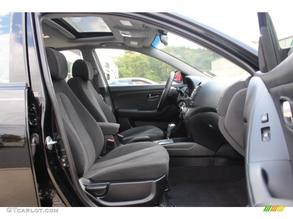 2010 Elantra SE - Ebony Black / Gray photo #20