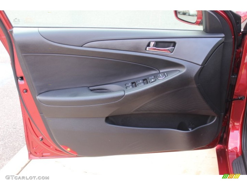 2012 Hyundai Sonata SE Black Door Panel Photo #71344241