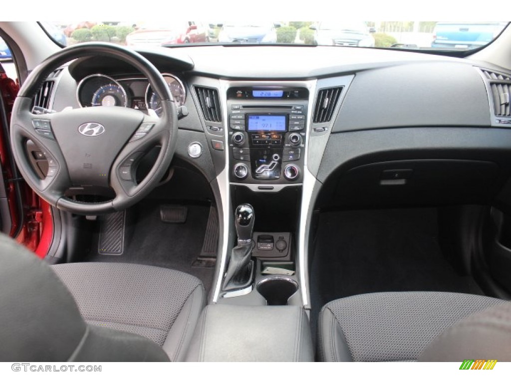 2012 Hyundai Sonata SE Black Dashboard Photo #71344259