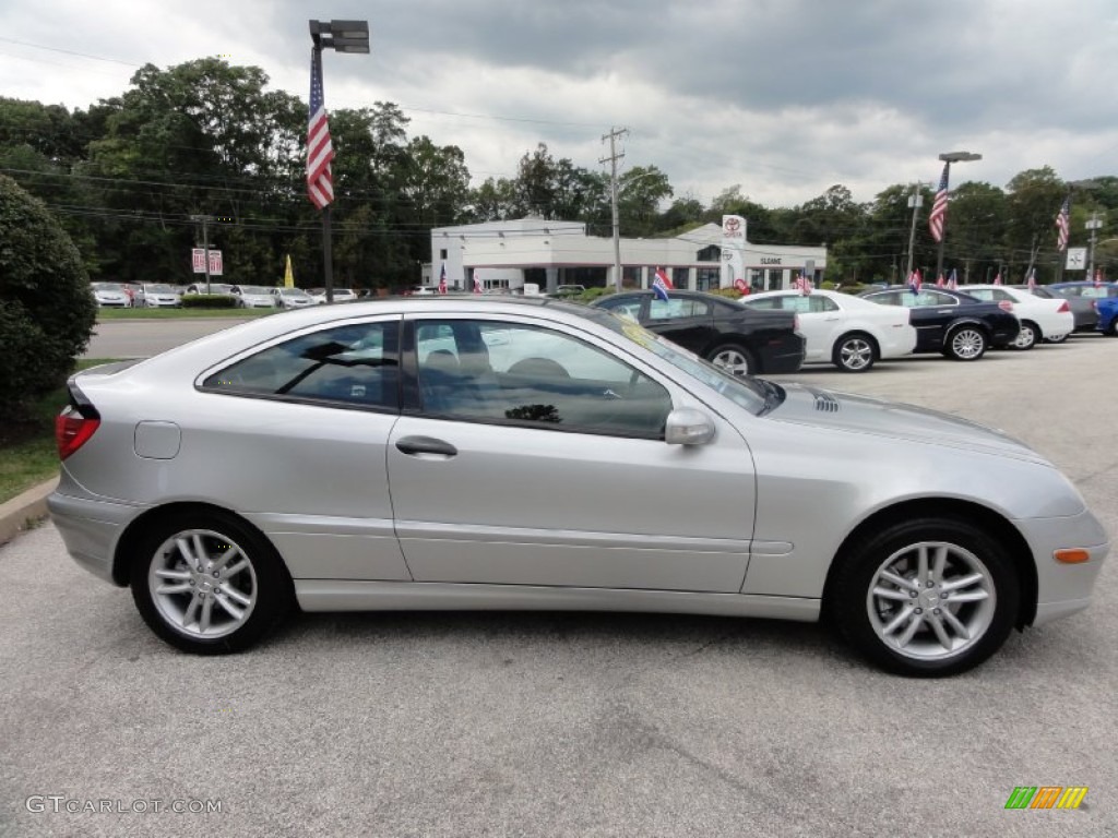 Brilliant Silver Metallic 2003 Mercedes-Benz C C320 Sport Coupe Exterior Photo #71346092