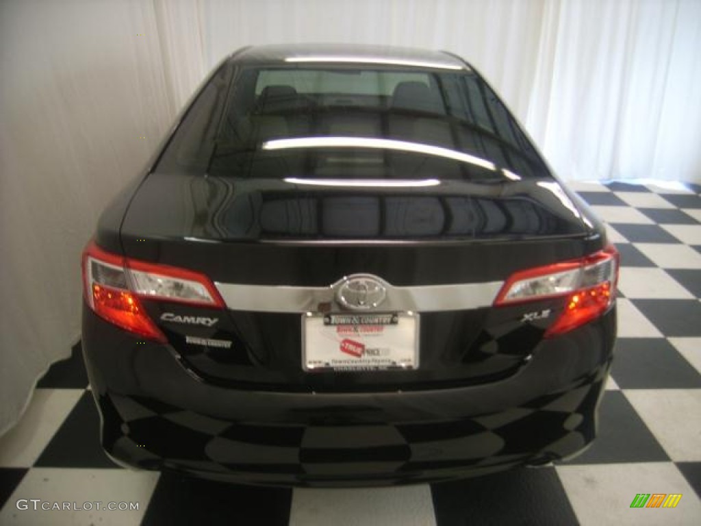 2012 Camry XLE - Attitude Black Metallic / Ash photo #3