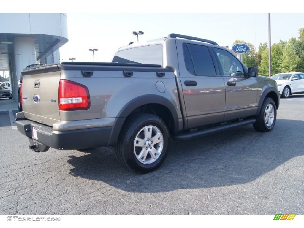 2007 Explorer Sport Trac XLT 4x4 - Mineral Grey Metallic / Camel photo #3