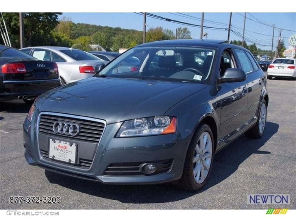 2009 A3 2.0T - Meteor Grey Pearl Effect / Black photo #1