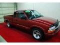 2001 Dark Cherry Red Metallic Chevrolet S10 LS Extended Cab  photo #1